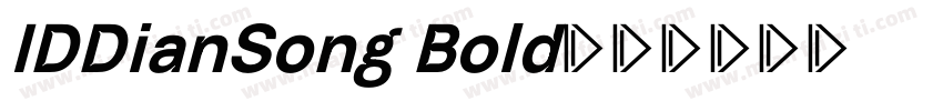 IDDianSong Bold字体转换